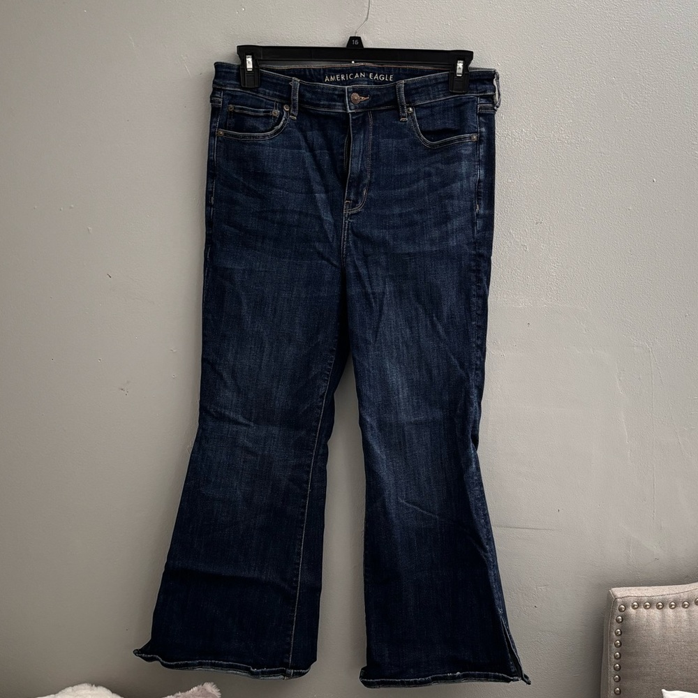 AMERICAN EAGLE Next Level Super High-Waisted Flare Jean